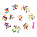Kids Developmental Colorful Acrylic Beads for DIY Pendant Ring Bracelet Necklace Making Accessories Art Handcrafts Play Fun Toy