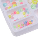 Kids Colorful Acrylic Beads for DIY Pendant Ring Bracelet Necklace Making Accessories Art Handcrafts Play Fun Toy