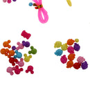 1 Box Cute Colorful Acrylic Beads for DIY Bracelet Necklace Pendant Making Toy Jewelry Making Accessories Art Crafts Developmental Toy Gift