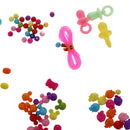 1 Box Cute Colorful Acrylic Beads for DIY Bracelet Necklace Pendant Making Toy Jewelry Making Accessories Art Crafts Developmental Toy Gift