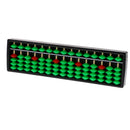 15 Rods Plastic 5 Beads Abacus Soroban Calculating Tool Educational Toy Green