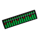15 Rods Plastic 5 Beads Abacus Soroban Calculating Tool Educational Toy Green