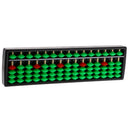 15 Rods Plastic 5 Beads Abacus Soroban Calculating Tool Educational Toy Green