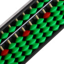 15 Rods Plastic 5 Beads Abacus Soroban Calculating Tool Educational Toy Green