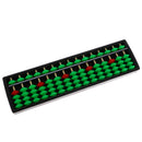 15 Rods Plastic 5 Beads Abacus Soroban Calculating Tool Educational Toy Green