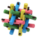 Wooden Intelligence Toy Kong Ming Lock Take out the Red Ball Brain Teaser Educational Toys for Kids Children