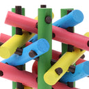 Wooden Intelligence Toy Kong Ming Lock Take out the Red Ball Brain Teaser Educational Toys for Kids Children