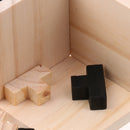 Wooden T Shape Tetris Blocks Brain Teaser Game Puzzle Jigsaw for Kids Adult