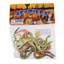 12Pcs Plastic Snake Animal Model Figures Kids Educational Toys Collection Toys Small Figure