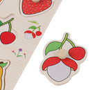 Children Colorful Fruits Pattern Wooden Peg Jigsaw Puzzle Baby Preschool Kids Educational Toy Birthday Gift