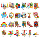 Metal Arches Wooden Abacus Kids Children Counting Numbers Maths Learning Toy