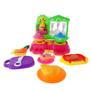 Pink Kitchen Play Set with Lights & Sounds Kids Cooking Pretend Play Set 18 Pieces / Set