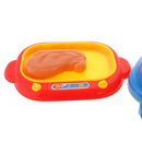 Blue Kitchen Play Set with Lights & Sounds Kids Cooking Pretend Play Set 18 Pieces / Set