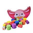 Wooden Rabbit Balance Blocks Stacking Game Preschool Educational Toys 1Set