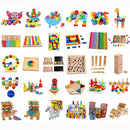 Wooden Rabbit Balance Blocks Stacking Game Preschool Educational Toys 1Set