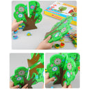 Wooden Fruits Tree Threading Beads Kids Lacing Activity Puzzle Toy Game