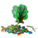 Wooden Fruits Tree Threading Beads Kids Lacing Activity Puzzle Toy Game