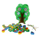 Wooden Fruits Tree Threading Beads Kids Lacing Activity Puzzle Toy Game