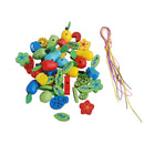 Wooden Fruits Tree Threading Beads Kids Lacing Activity Puzzle Toy Game
