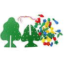 Wooden Fruits Tree Threading Beads Kids Lacing Activity Puzzle Toy Game