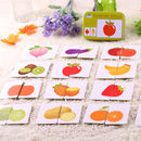 32 Pieces Kids Early Training Cognitive Card Puzzle Baby Toy Gift - Fruits