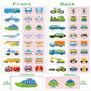 32 Pieces Kids Early Training Cognitive Card Puzzle Baby Toy Gift - Vehicles