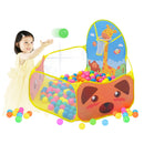 Cartoon Yellow Quickly Pop up Play Tent Playpen Sea Ball Pit with Basketball Hoop Children Outdoor Toys