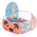 Cartoon Pink Quickly Pop up Play Tent Playpen Sea Ball Pit with Basketball Hoop Children Outdoor Toys