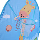 Cartoon Blue Quickly Pop up Play Tent Playpen Sea Ball Pit with Basketball Hoop Children Outdoor Toys