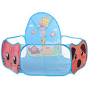 Cartoon Blue Quickly Pop up Play Tent Playpen Sea Ball Pit with Basketball Hoop Children Outdoor Toys