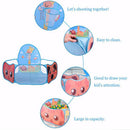 Cartoon Blue Quickly Pop up Play Tent Playpen Sea Ball Pit with Basketball Hoop Children Outdoor Toys
