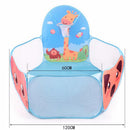 Cartoon Blue Quickly Pop up Play Tent Playpen Sea Ball Pit with Basketball Hoop Children Outdoor Toys
