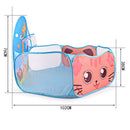 Cartoon Blue Quickly Pop up Play Tent Playpen Sea Ball Pit with Basketball Hoop Children Outdoor Toys