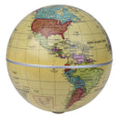 14cm Solar Powered Self Rotating World Globe Earth Map Geography Atlas Toys