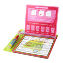 Children Kids Reusable Doodle Toy Water Drawing Book with Magic Pen Alphabet