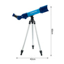 Blue Stargazing Astronomical Telescope with Tripod Kids Educational Toy Gift