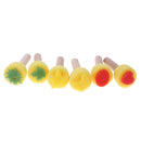 Thanksgiving Christmas Gifts Children Painting Tools DIY Handmade Sponge Stamper Seals Water Oil Paint Brush 6 Pieces/Set
