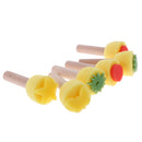Thanksgiving Christmas Gifts Children Painting Tools DIY Handmade Sponge Stamper Seals Water Oil Paint Brush 6 Pieces/Set