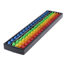 Multicolor 17 Rods Plastic Portable Abacus Arithmetic Tool Number Counting
