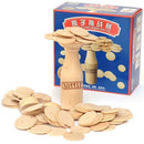 Wood Bottle Challenge Match Pile Up Stacking Game Kids Balance Training Toy