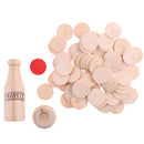 Wood Bottle Challenge Match Pile Up Stacking Game Kids Balance Training Toy