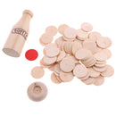 Wood Bottle Challenge Match Pile Up Stacking Game Kids Balance Training Toy
