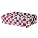 Assorted Pattern PU Leather Print Plaid Zip Pencil Holder Case Box Cosmetic Pouch Bag Student Kids Gift Accessory