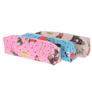 Assorted Pattern PU Leather Print Carton Clown Zip Pencil Case Box Cosmetic Pouch Bag Student Kids Gift Accessory