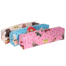 Assorted Pattern PU Leather Print Carton Clown Zip Pencil Case Box Cosmetic Pouch Bag Student Kids Gift Accessory