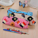 Assorted Pattern PU Leather Print Carton Clown Zip Pencil Case Box Cosmetic Pouch Bag Student Kids Gift Accessory