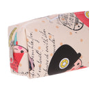 Assorted Pattern PU Leather Print Carton Clown Zip Pencil Case Box Cosmetic Pouch Bag Student Kids Gift Accessory