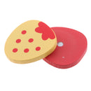 Pretend Role Play Food Strawberry Cookies Wooden Magnetic Connected Kids Toy