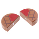 Pretend Role Play Food Meat Beef Steak Wooden Magnetic Connected Kids Toys