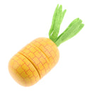 Pretend Role Play Food Fruit Wooden Pineapple Magnetic Connected Kids Toys
